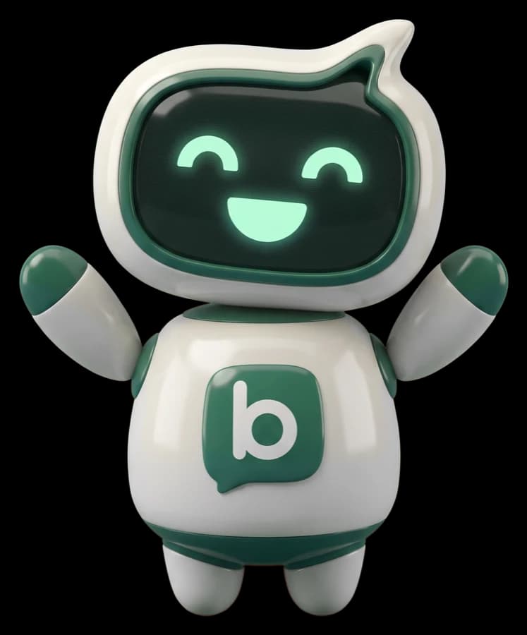 The aiBalas mascot, celebrating